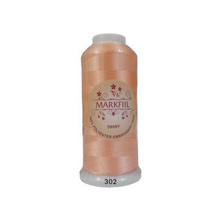 نخ گلدوزی مارک فیل MARKFIL کد 302 5000 یارد 100 درصد پلی استر